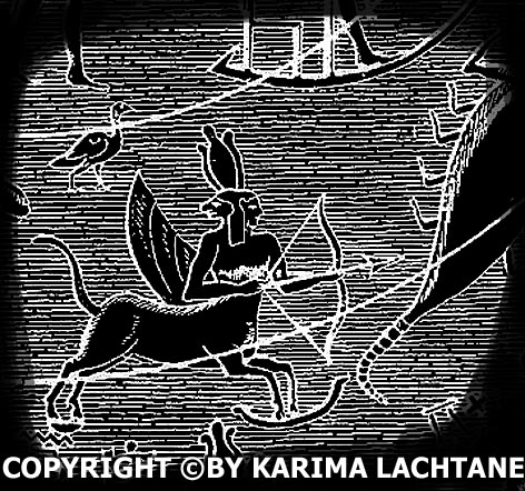 Ancient Egyptian Sagittarius from the time of Ptolemy