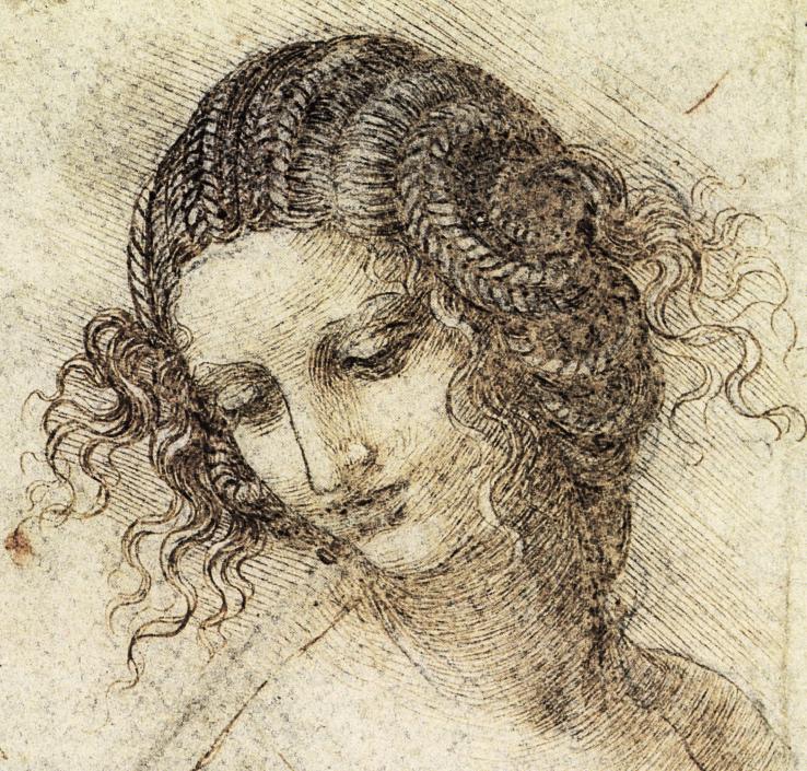 Head of Leda by Leonardo 1506